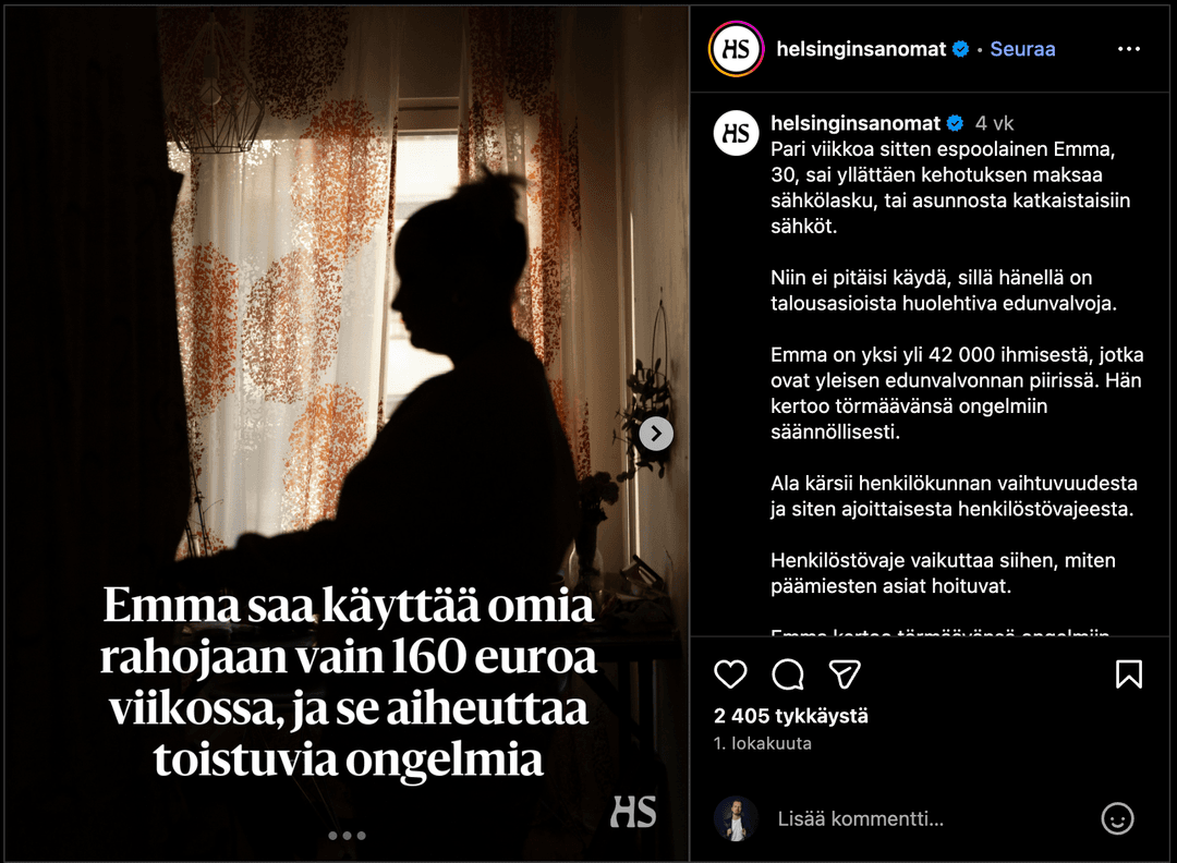 Helsingin Sanomat artikkeli