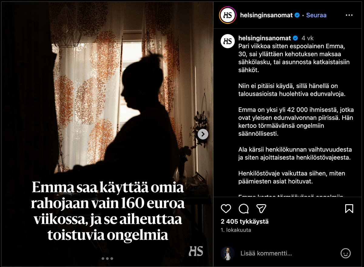 Helsingin Sanomat artikkeli